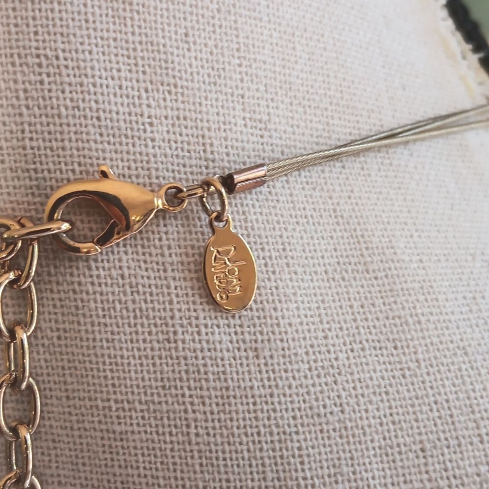 Joan Rivers Elegant Three Row Faceted Pink Drops Statement Necklace. Sparkly. - Picture 8 of 9